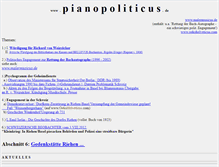 Tablet Screenshot of pianopoliticus.de